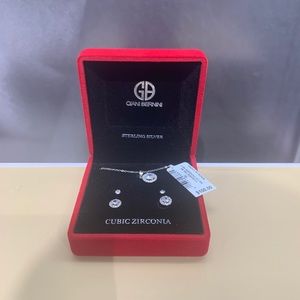 Giani Bernini earnings and necklace set
